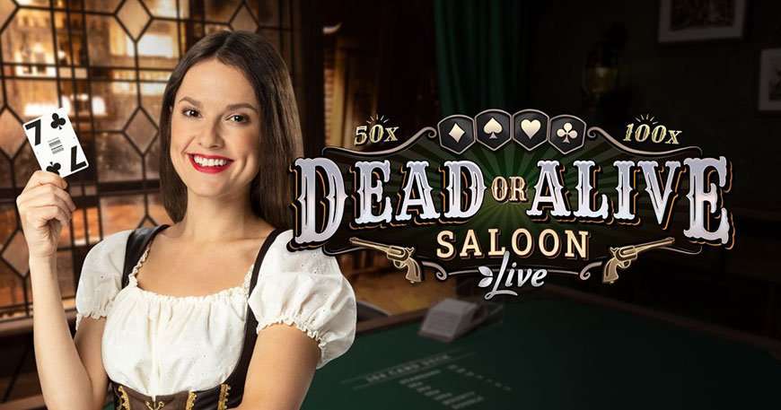 Dead or alive saloon banner