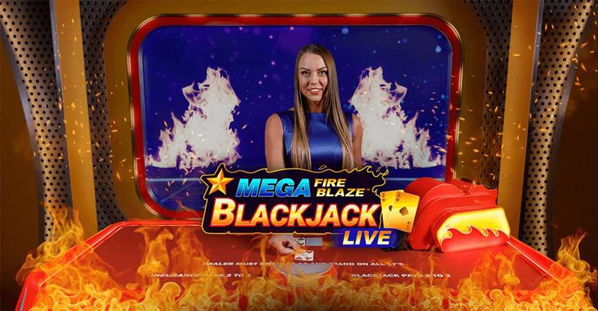 Mega Fire Blaze Blackjack banner