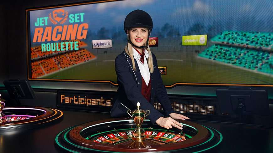 Jet set racing roulette banner