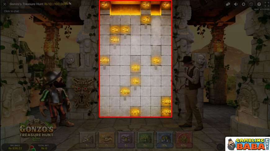 multipling prices dropps gonzo treasure hunt