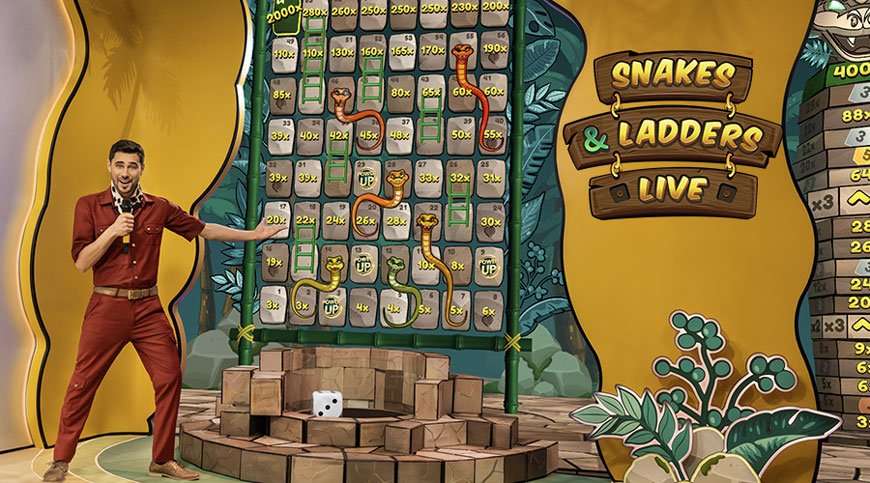 pragmatic plays' snake and ladders live gameplay