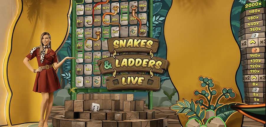 Snakes and Ladders Live banner