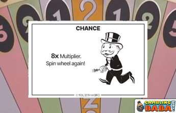 Stop at a chance card in monopoly live