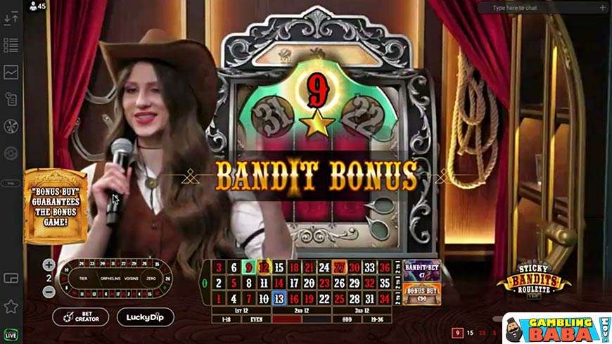 Sticky Bandits Roulette by Playtech
