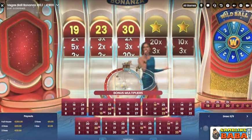 vegas ball bonanza gameplay