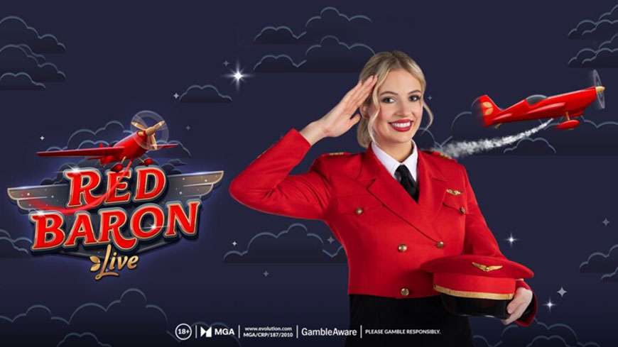 Red Baron live hosted Crash Game