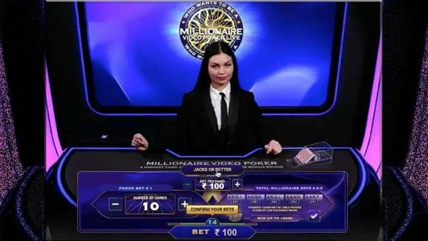 Who Wants to Be a Millionaire Video Poker Live Game play